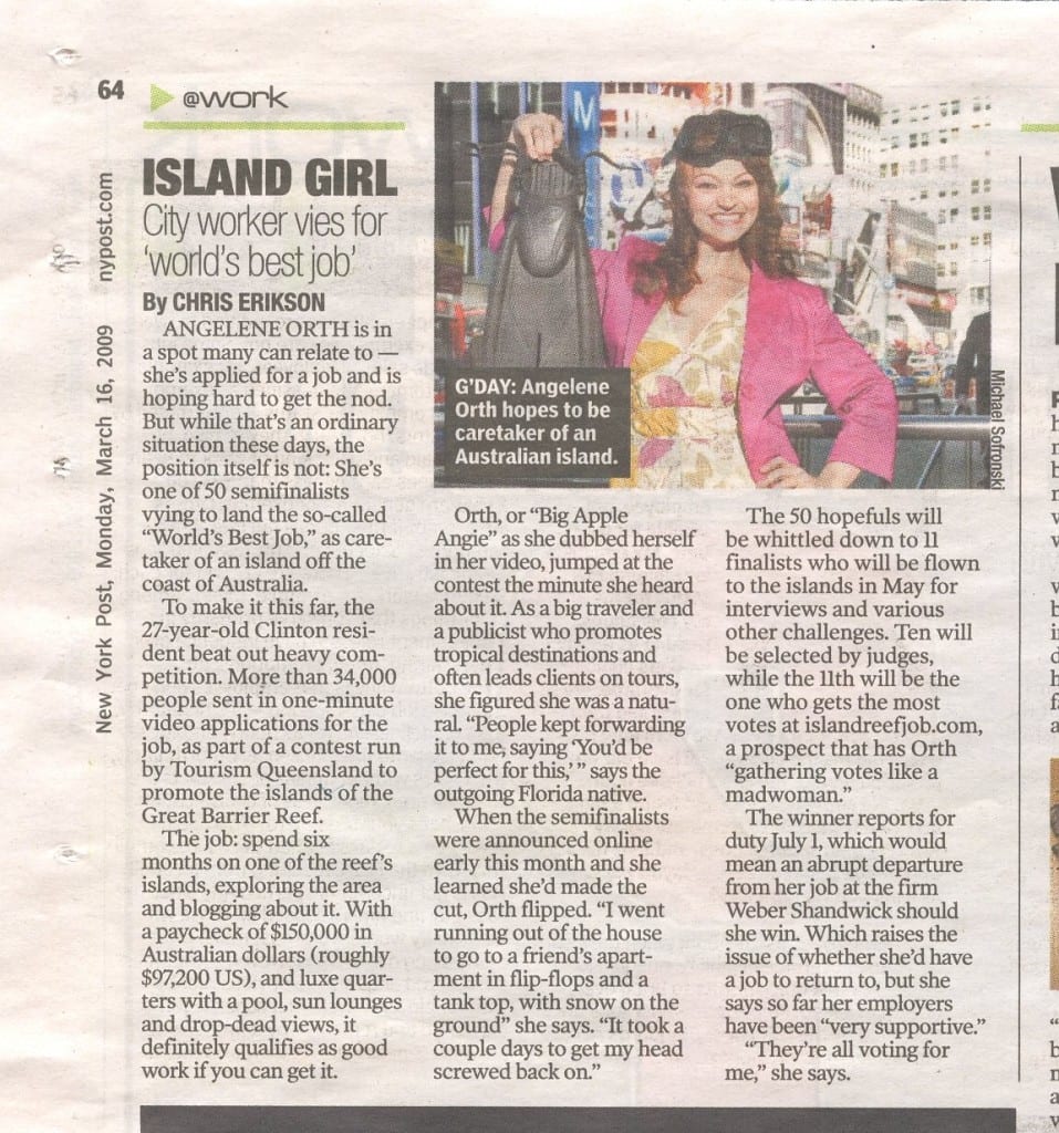 Me in the New York Post