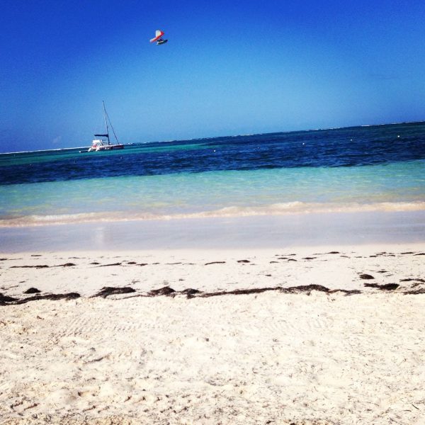 A clear day on a Dominican Beach = priceless!