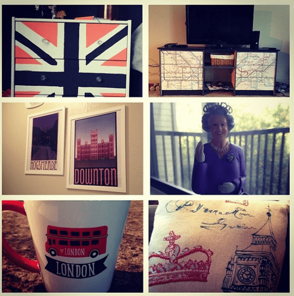Little hints in my apartment of my love for the UK 