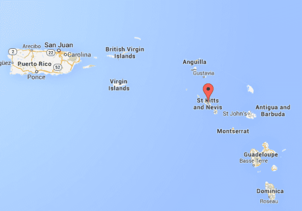 St. Kitts Map 
