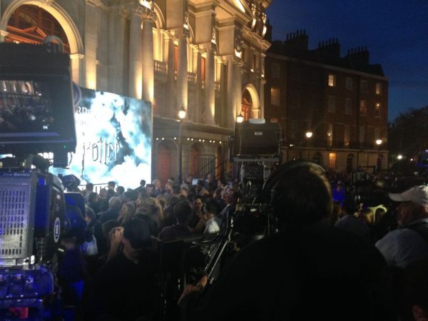 Welcoming the Harry Potter cast inside Diagon Alley during preview week red carpet event