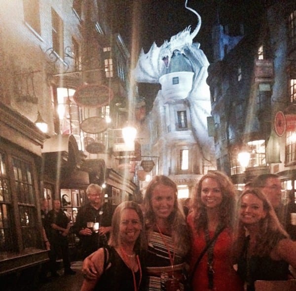 The most terrifying resident of Diagon Alley greets you with a fiery welcome