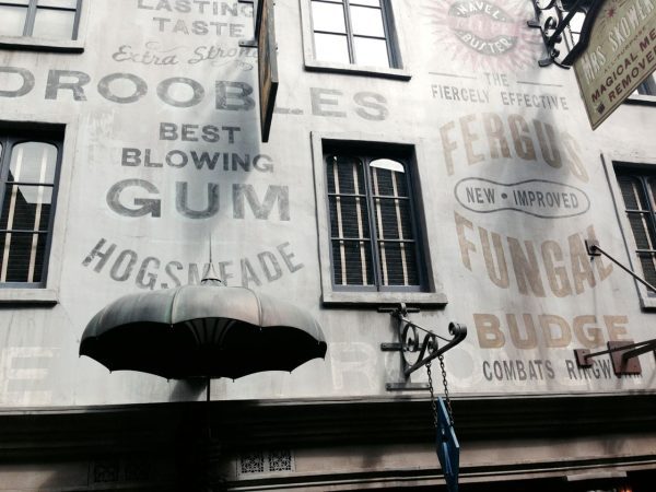 Every last detail in Diagon Alley is authentic - down to the fonts and paint colors