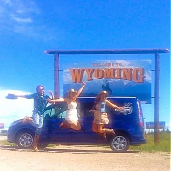 Yeehaw! We made it to Wyoming!