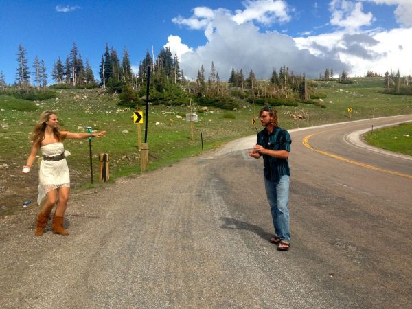 Snowball fight in July! We loved Wyoming so much!