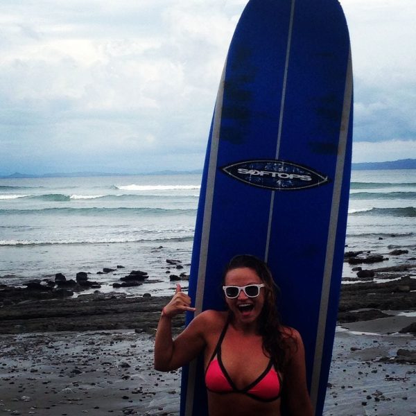 I skipped yoga one afternoon for a surf lesson - it was amazing!