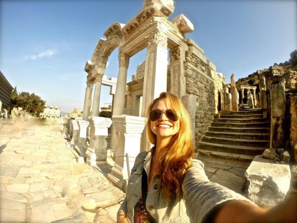When in Ephesus, one must take a selfie! 