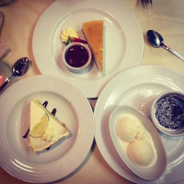 2 people. 3 desserts. Something is wrong with this math.