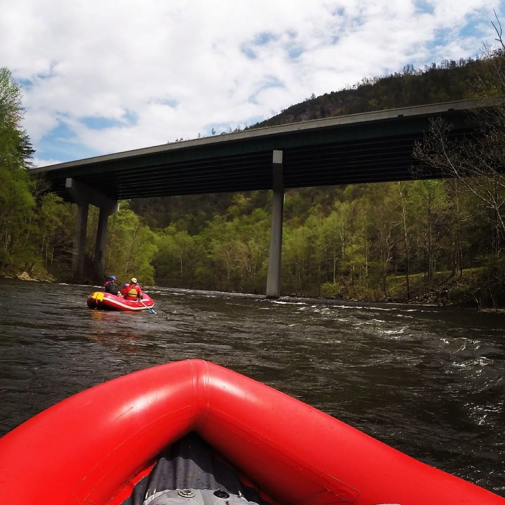 Rafting on the Lower Pigeon River is definitely more relaxing than adventurous, but it's perfect for kids & those who don't want to get too wet.