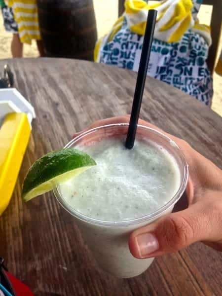 The must-try beverage on Palomino Island is the Palomino Adventure, a mix of mojito and pina colada