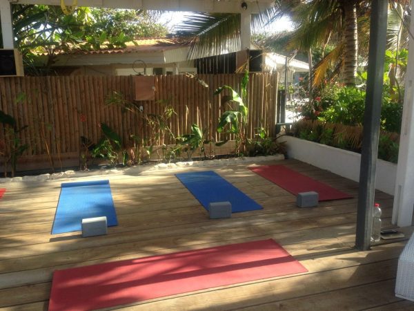 yoga at sorobon beach resort