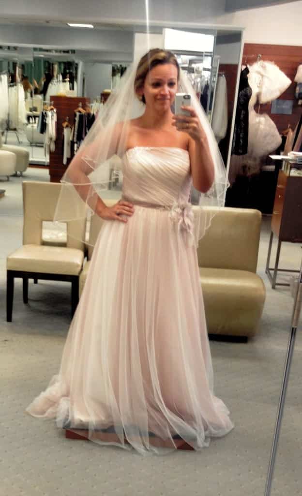 Angie Away Blush Destination Wedding Dress
