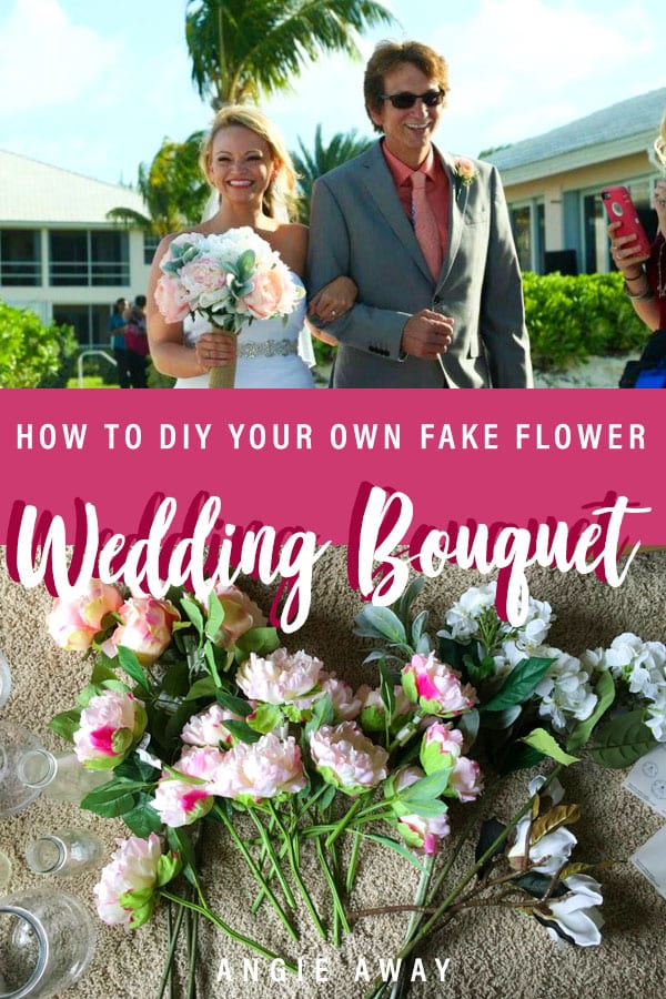How to DIY you wedding bouquet in 5 easy steps! #DIY #Wedding #Tips #Hacks