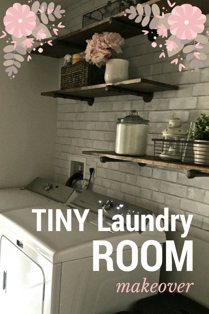 How to Makeover a Tiny Laundry Room - DIY tutorial by AngieAway.com