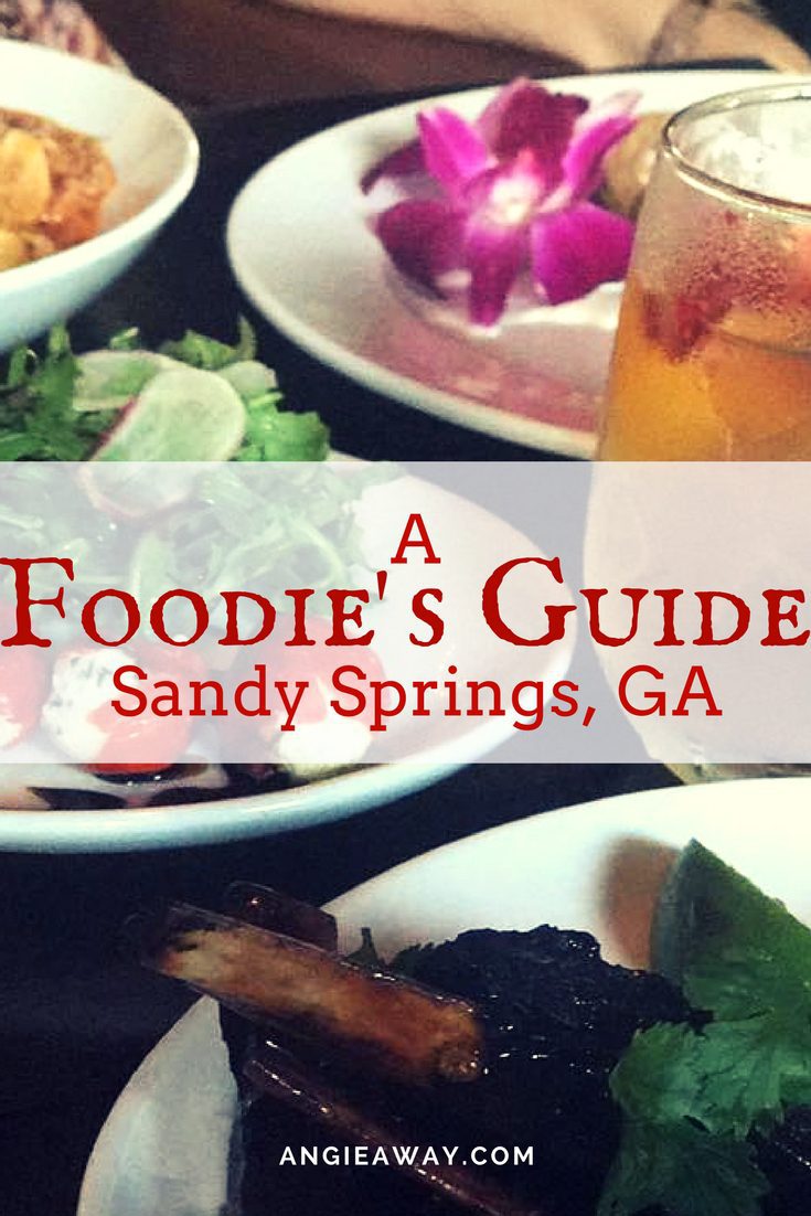 Eat your way through Sandy Springs, Georgia! We found 6 places in Georgia that you must visit next time you're on a road trip!