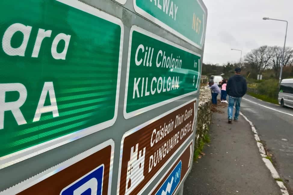 Road signs ireland road trip in Ireland