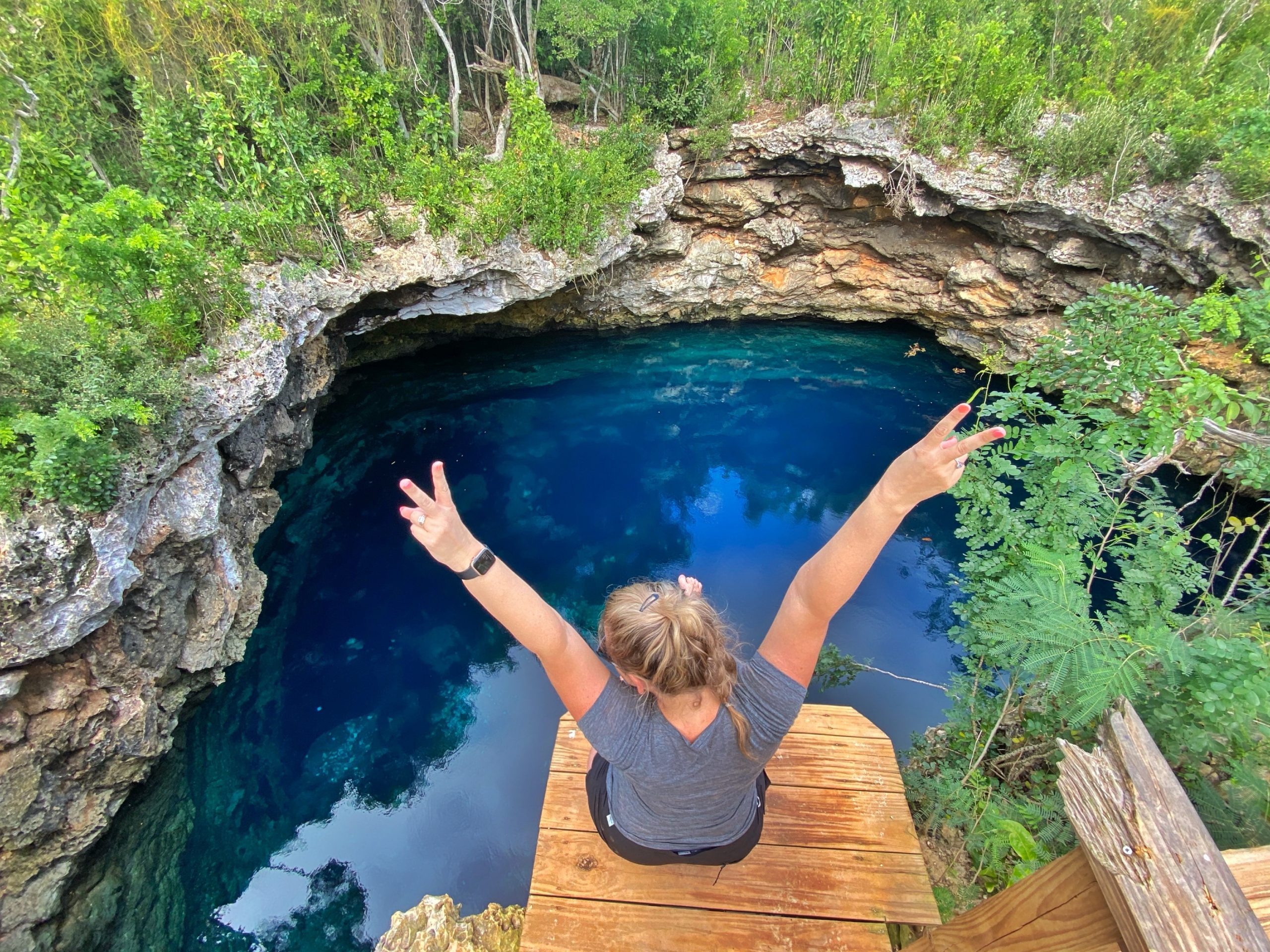 Angie Away Eleuthera Bahamas Blue Hole
